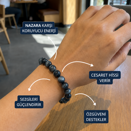 Kuz Gözü Doğal Taş Bileklik